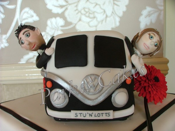 camper van weding cake topper